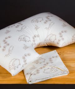 Taie pour oreiller Demi-lune en coton bio