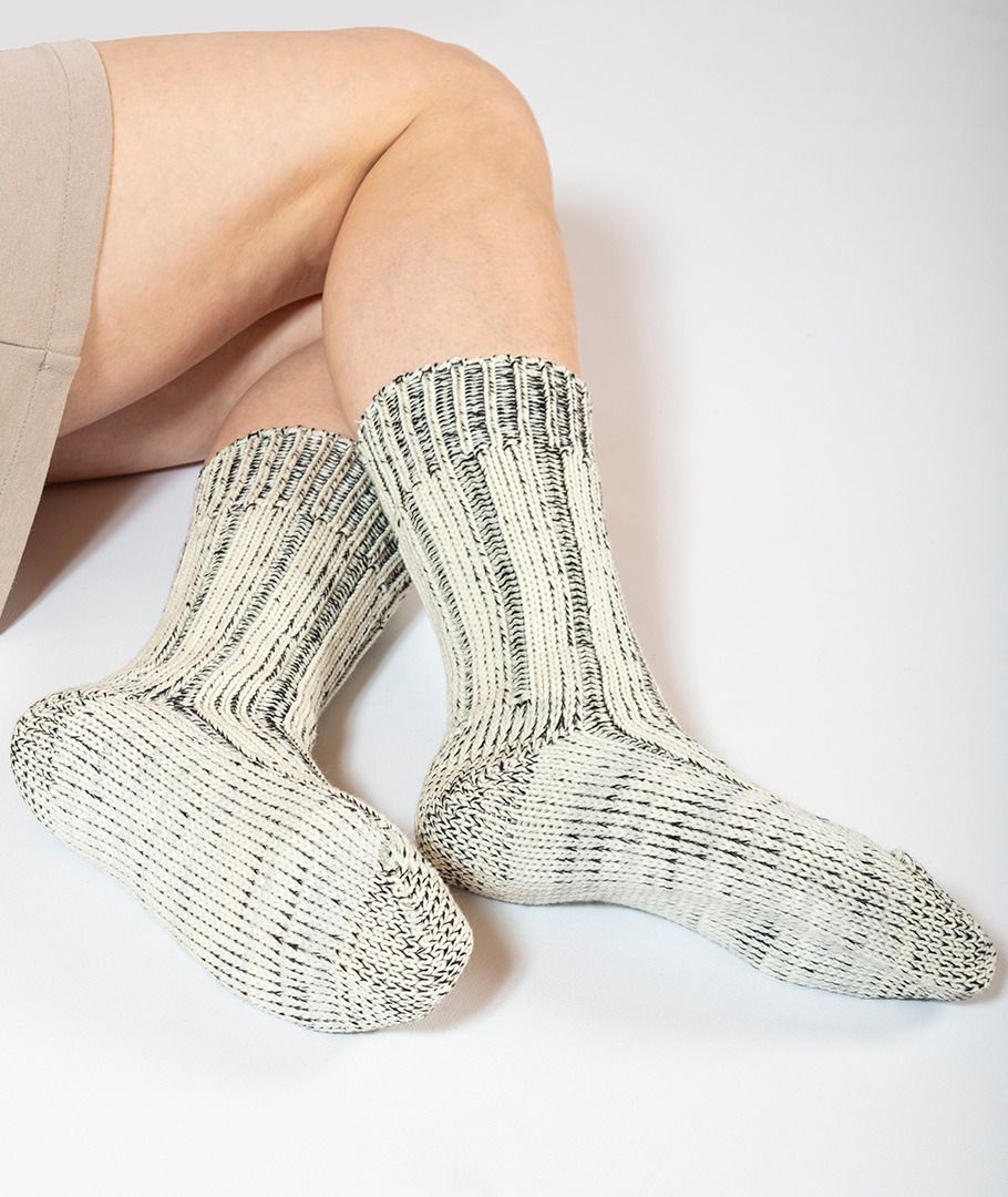Chaussettes Epaisses en Laine Mérinos Coton Bio – Chaleur