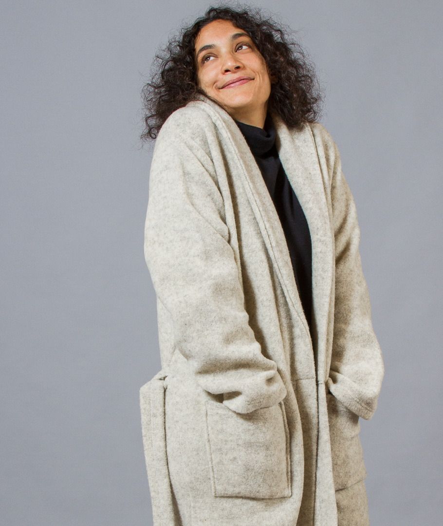 Robe de chambre en laine