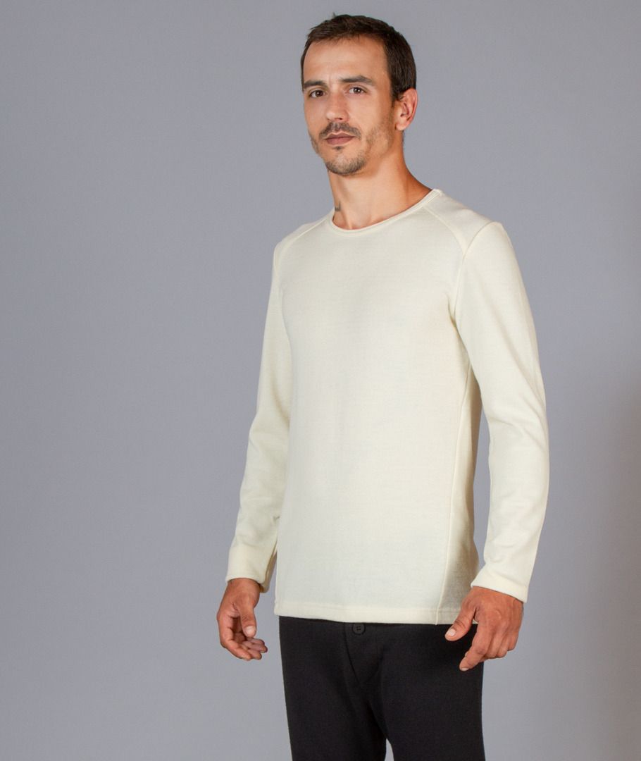 T-Shirt manches longues homme en laine mérinos