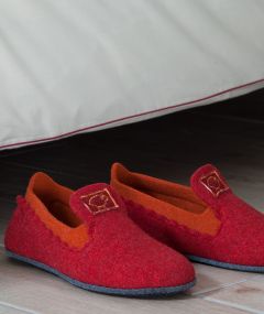 Chaussons en feutre de laine fin de collection T35