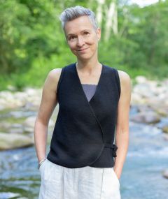 Gilet cache-coeur en laine - Lyas