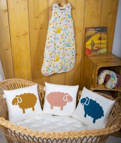 Coussin déco en feutre de laine