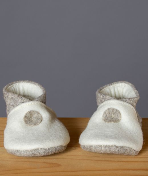 Chaussons en feutre pour bébés