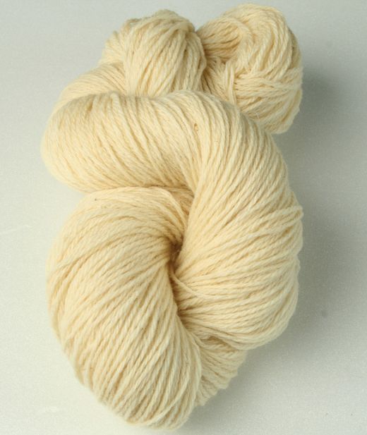 Fil à tricoter en laine - Ecru - Aiguille 3.5