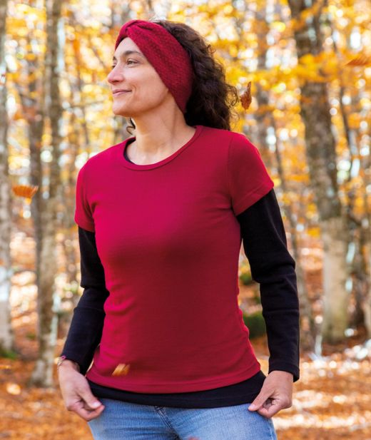 Bandeau point de riz en laine