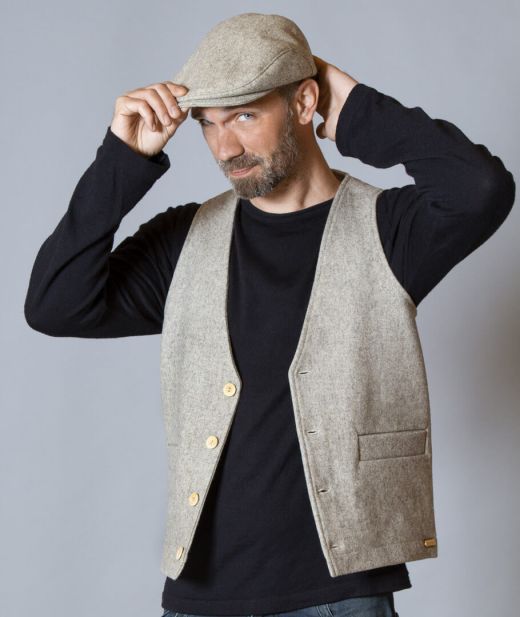 Gilet sans manche en laine fin de collection - Ladreyt