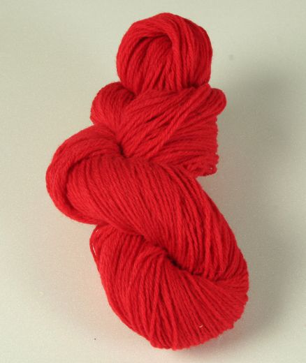 Fil à tricoter en laine - Rouge - Aiguille 3.5