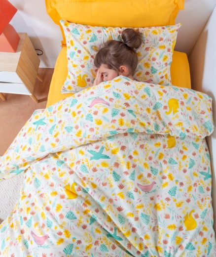 Housse de couette pour lit enfant en coton bio