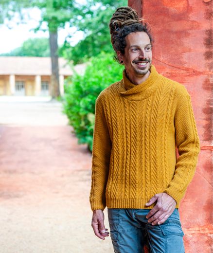 Pull torsade en laine - Crussol