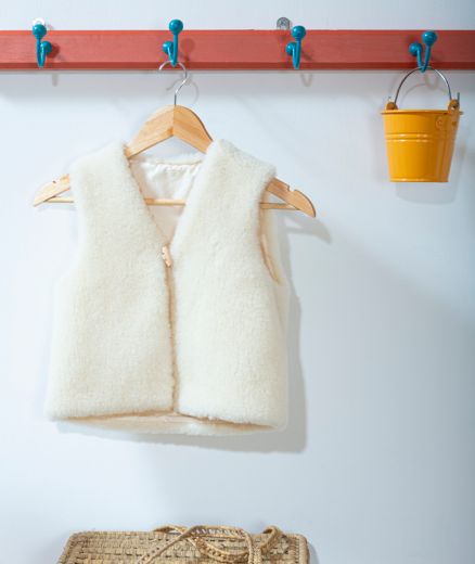 Gilet de berger en laine pour enfant