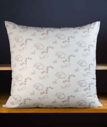 Coussin de lecture en laine