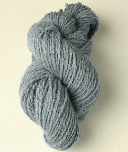 Fil à tricoter en laine - Bleuté - Aiguille 3.5