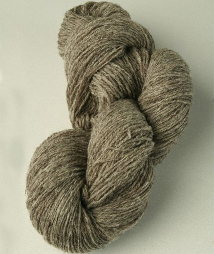 Fil à tricoter en laine - Camel - Aiguille 2.5