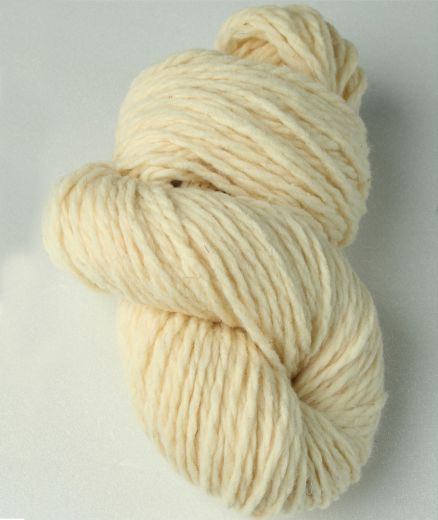 Fil à tricoter en laine - Ecru - Aiguille 6