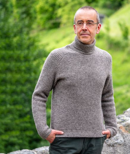 Pull col roulé en laine  - Chirols