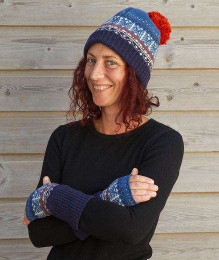 Mitaines à motifs en laine