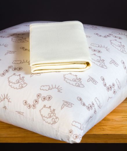 Taie d'oreiller en 80x80 - coton bio