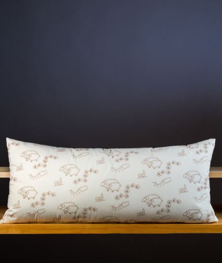 Traversin rectangulaire en laine