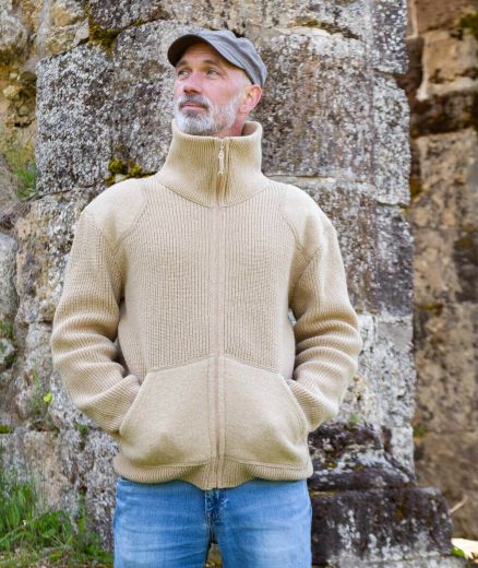 Veste camionneur vert sapin pour homme, 100% made in France et artisanale