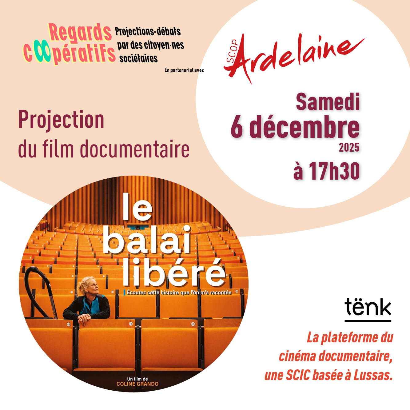Projection du film "Le balai libéré" illustration
