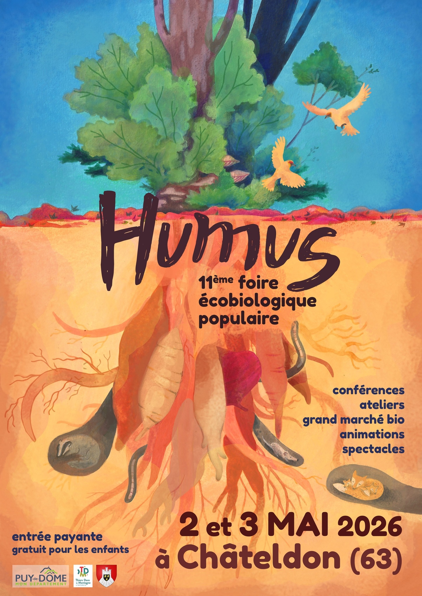 Foire Ecobiologique et Populaire Humus à Châteldon, Puy-de-Dôme (63) illustration
