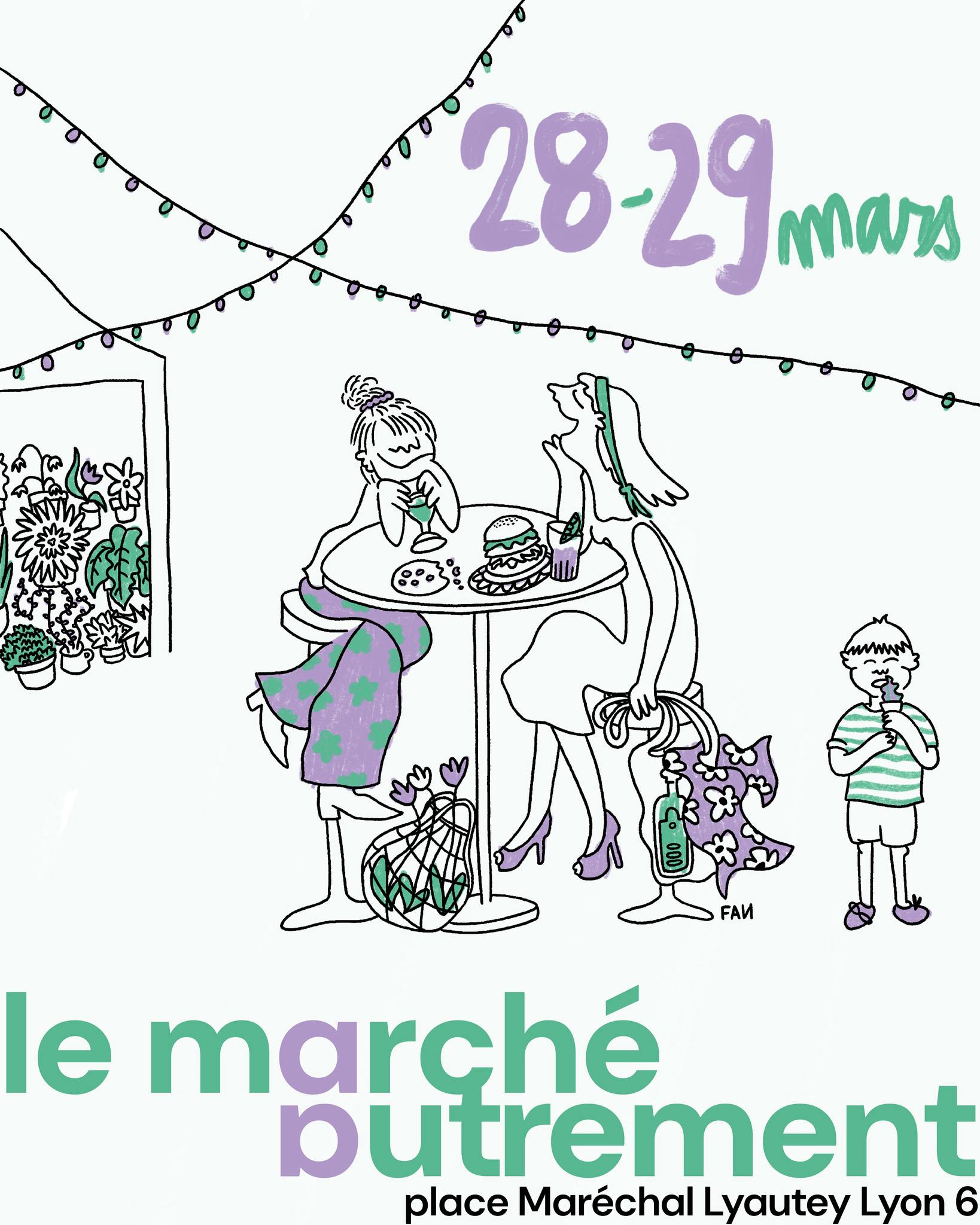 Le marché Autrement à Lyon (69) illustration